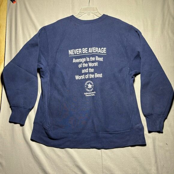 Vintage 90’s Sea World Killer Whale Orca Crewneck Pullover Sweatshirt Busch Beer - Picture 4 of 6